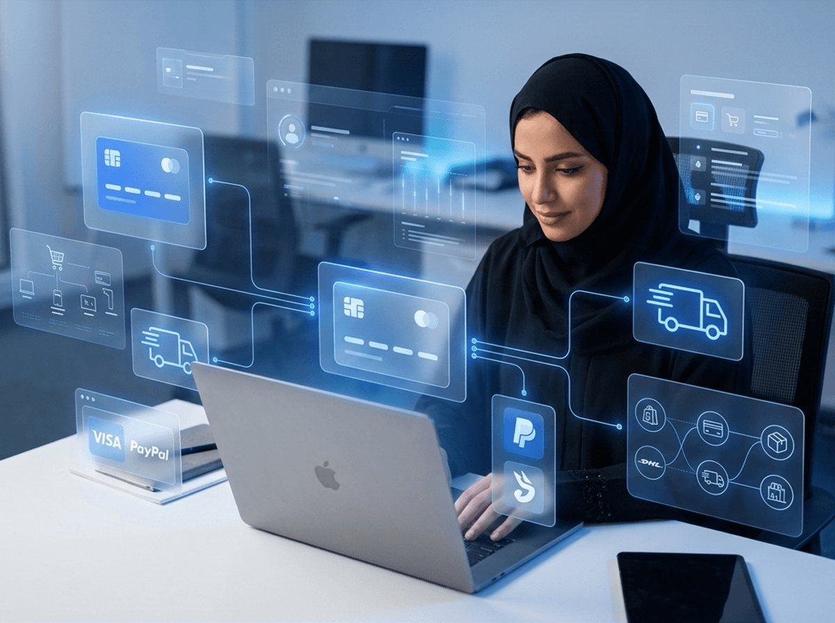 ربط الدفع والشحن